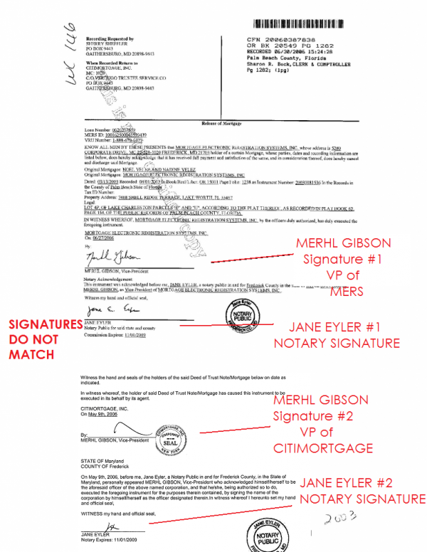 Assignment of mortgage note wells