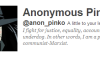 Hmm…Is Wells Fargo on Anonymous Group Wish List?