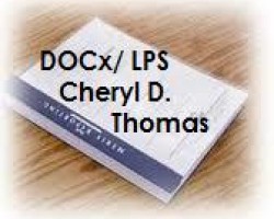 Deposition Transcript of DOCx, LPS CHERYL DENISE THOMAS