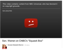 NBC Censors Video of Elizabeth Warren Taking CNBC to the Woodshed